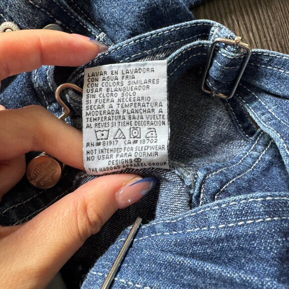 HARLEY DAVIDSON BABY DENIM OVERALLS size 18M - Picture 8 of 10